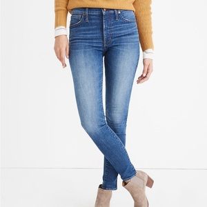 Madewell 9" Mid-Rise Skinny Jeans in Pendale Wash NWT